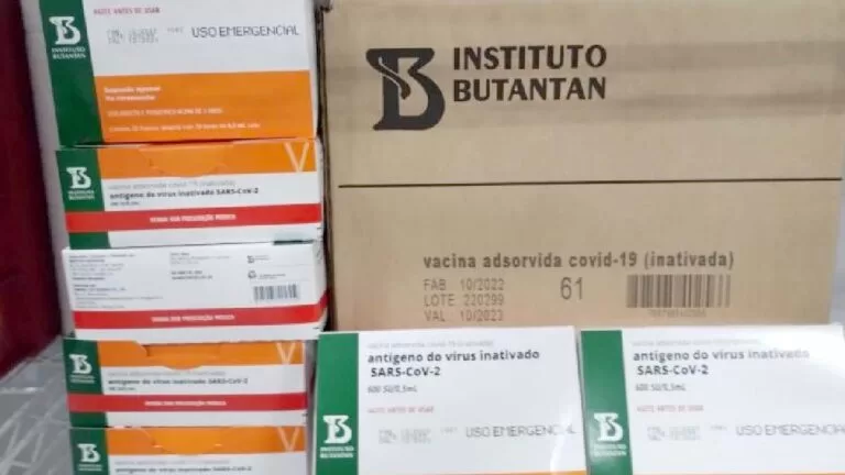 MS recebe 6,5 mil doses de Coronavac para crianças de 3 a 11 anos de idade