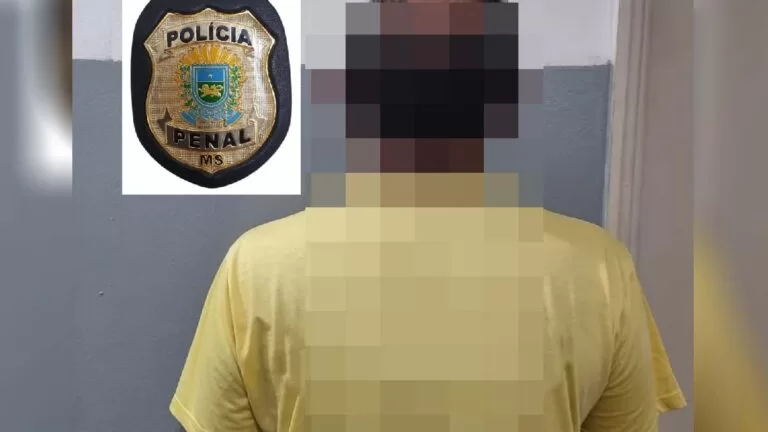 Polícia Penal cumpre mandado de prisão contra homem por dívida de pensão alimentícia