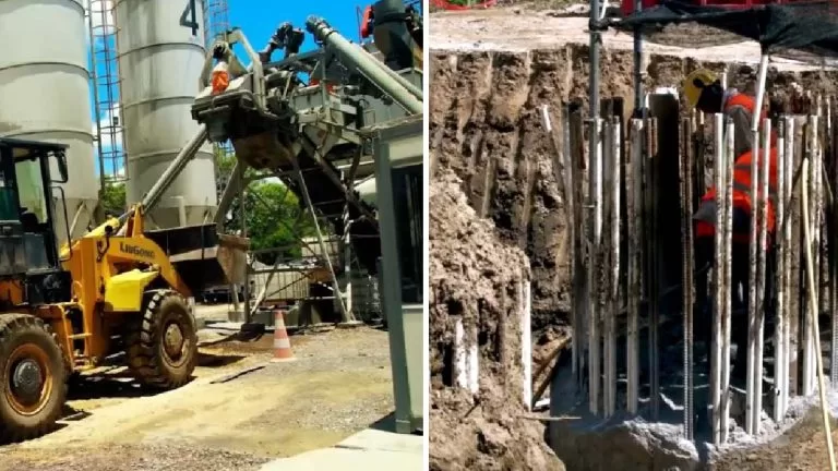 Construções das estacas da ponte Bioceânica estão em 65% no lado do Paraguai