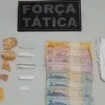 Dois são presos após Força Tática flagrar comércio de drogas no bairro Centro América