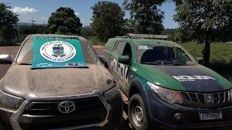 Caminhonete clonada que seguia para Corumbá é recuperada pela PMA na Nhecolândia