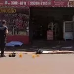 Moto entregador é executado na frente do trabalho em Campo Grande