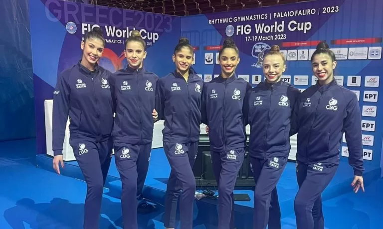 Equipe brasileira de ginástica rítmica se destaca em etapa da Copa do Mundo na Grécia