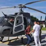 Com crise de asma idoso é resgatado por helicóptero da Marinha no Pantanal