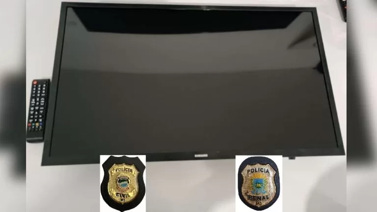 Polícias Civil e Penal recuperam televisor furtado e prendem autor de golpe do falso PIX