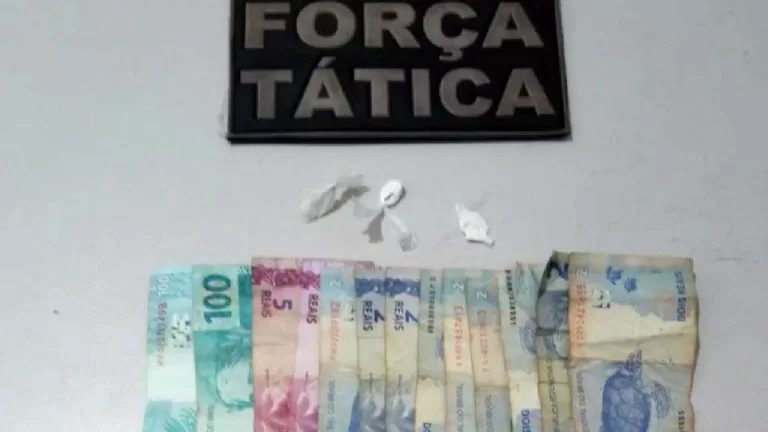 Dupla é presa pela Força Tática comercializando entorpecentes na região central de Corumbá