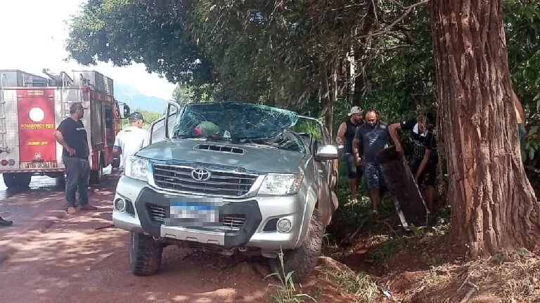 Acidente na BR-262 deixa quatro pessoas feridas próximo ao posto fiscal Lampião Aceso