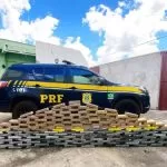 PRF apreende mais de 180 kg de droga dentro de pneus de caminhão em Miranda