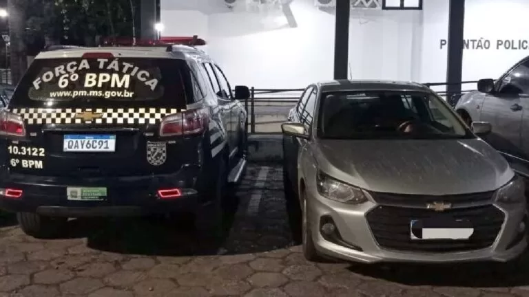 Polícia Militar intercepta veículo locado que seguia para ser vendido na Bolívia