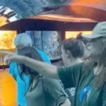 Cristiana Oliveira, que interpretou Juma na primeira versão de Pantanal, visita Bioparque