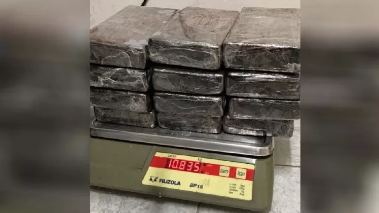 Polícia Federal apreende 11Kg de pasta base de cocaína na rodoviária de Corumbá