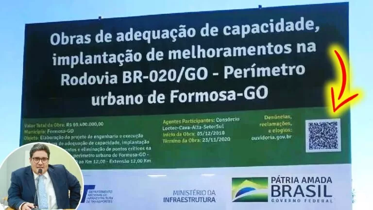 Projeto de vereador em Corumbá propõe QR Code nas placas para monitorar obras
