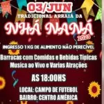 Arraiá da Nhá Naná vai animar Corumbá neste sábado com música, quadrilha e solidariedade