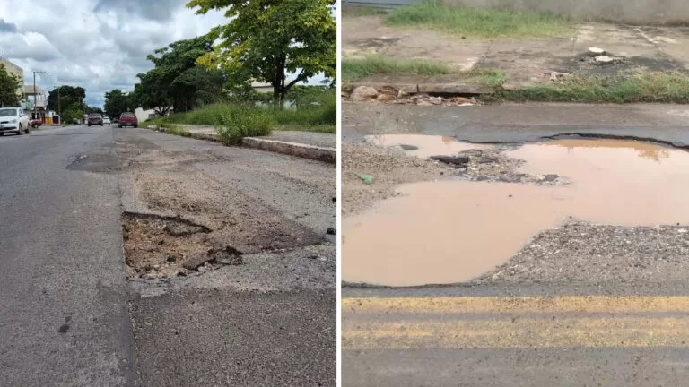 Catálogo com mais de 400 fotos de buracos expõe precariedade das ruas de Corumbá