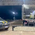 PRF apreende 330 Kg de cocaína em caminhão frigorífico em Terenos