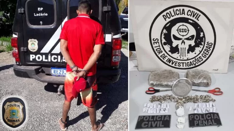 Polícias Civil e Penal prendem traficante de drogas na parte alta de Corumbá