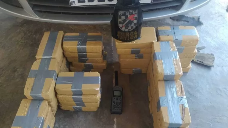 Homem é preso com quase 50 kg de pasta base de cocaína em Corumbá