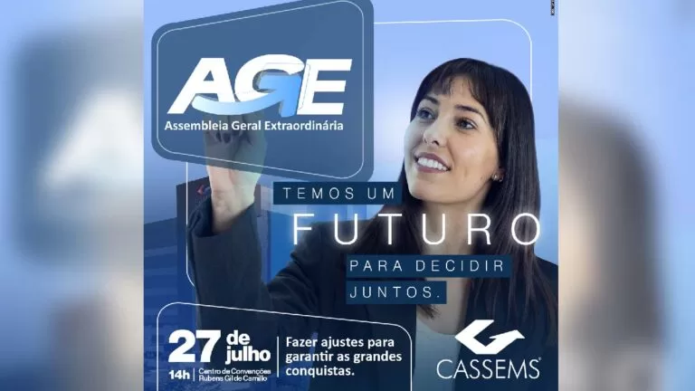 Cassems realiza Assembleia Geral Extraordinária no próximo dia 27