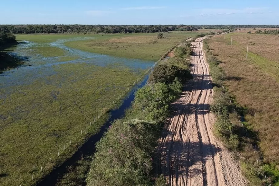 Estrada no Pantanal