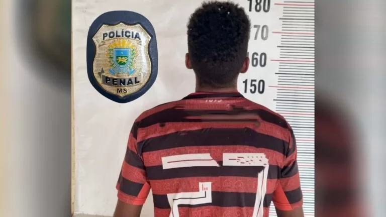 Homem de 34 anos é preso pela Polícia Penal de Corumbá após faltar em audiência