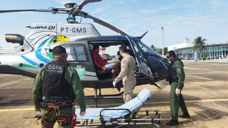 Homem é picado por cobra e resgatado em fazenda no Pantanal