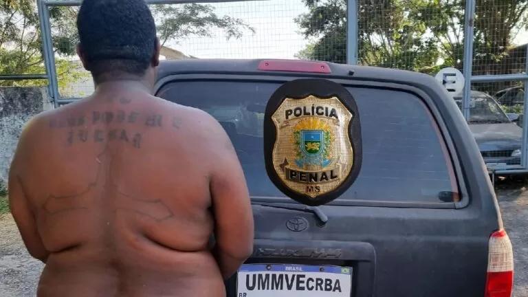 Condenado por tráfico é preso pela Polícia Penal de Corumbá no bairro Cervejaria