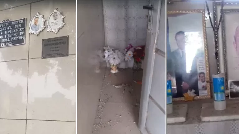 Túmulo de ex-prefeito é alvo de criminosos em Corumbá