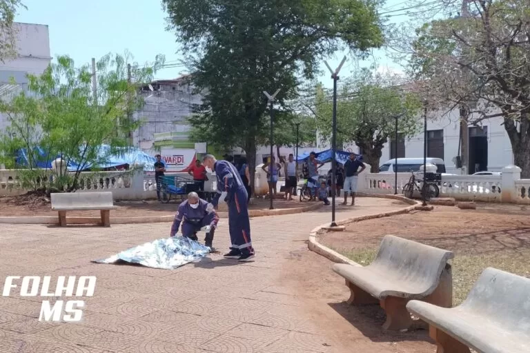 homem morto centro de Corumbá