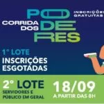 Corrida dos Poderes abre novo lote de inscrições nesta segunda-feira ao público