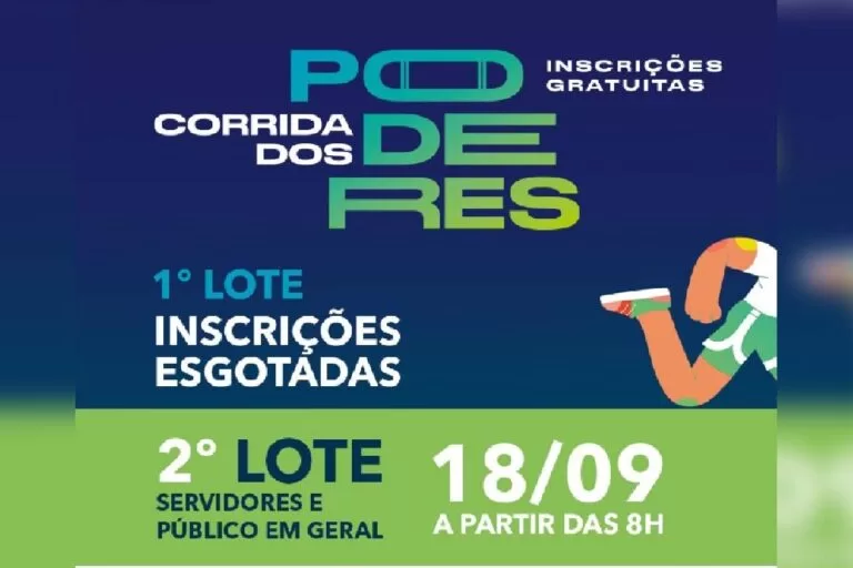 Corrida dos Poderes abre novo lote de inscrições nesta segunda-feira ao público