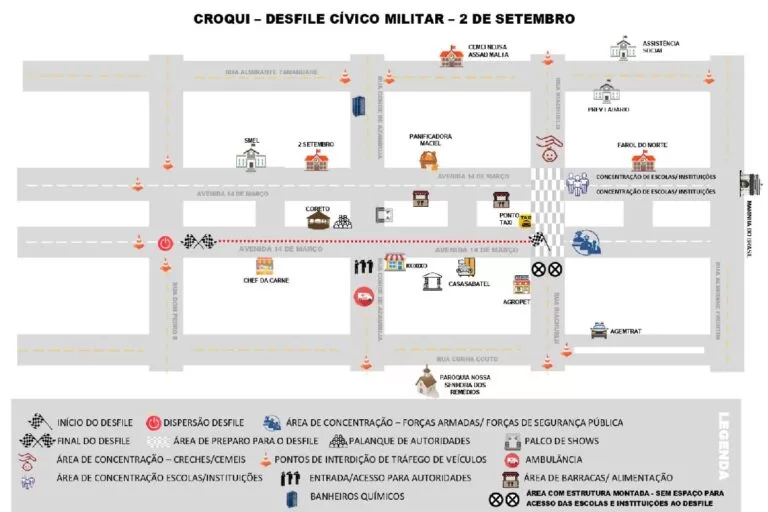 Ruas Interditadas em Ladário