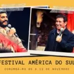 Festival América do Sul terá shows de Amado Batista e Criolo em Corumbá