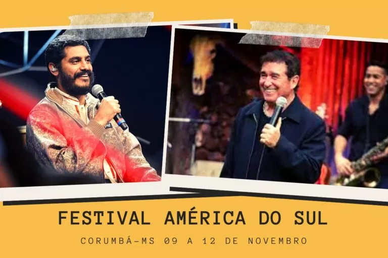Festival América do Sul terá shows de Amado Batista e Criolo em Corumbá