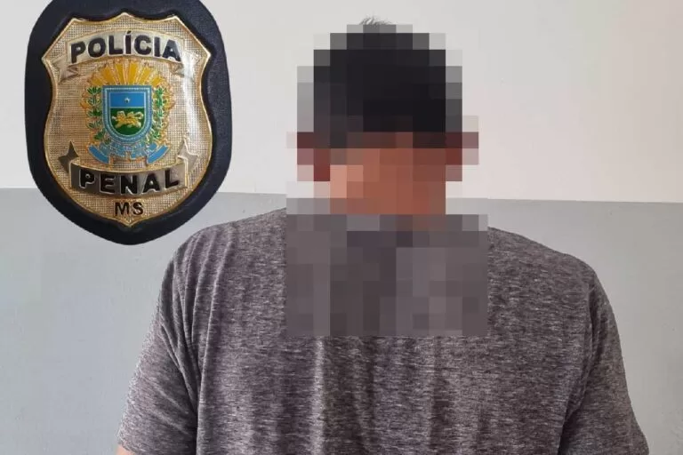 Foragido da Justiça é preso por agentes da Polícia Penal no centro de Corumbá