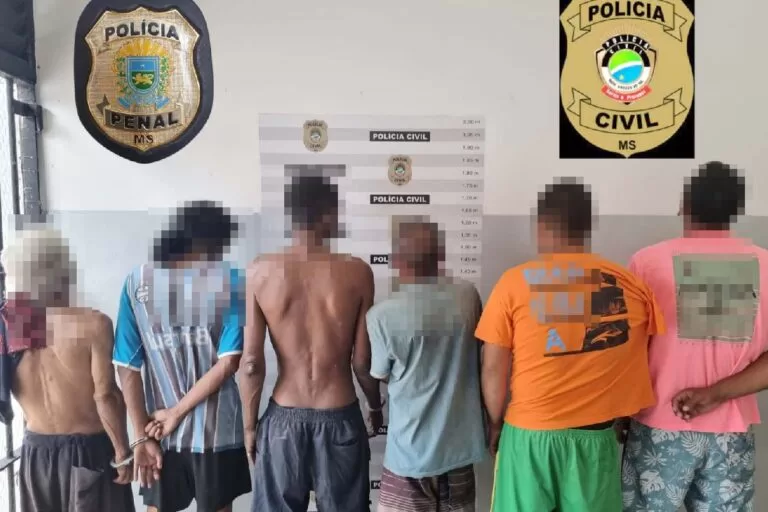 Operação das polícias Civil e Penal prende seis foragidos em Corumbá