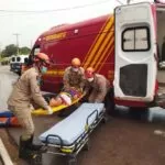 Vítima de atropelamento mobiliza equipe do Corpo de Bombeiros em Corumbá