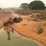Aviões auxiliam bombeiros de MS na luta contra três grandes queimadas no Pantanal