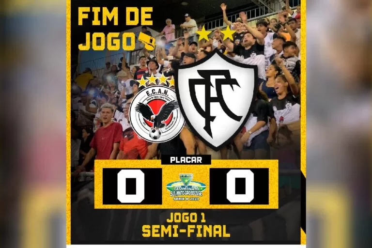 Corumbaense e Águia Negra empatam e Carijó define vaga neste sábado no Arthur Marinho