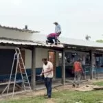 Voluntários ajudam a recuperar escola atingida por temporal no Pantanal de Corumbá