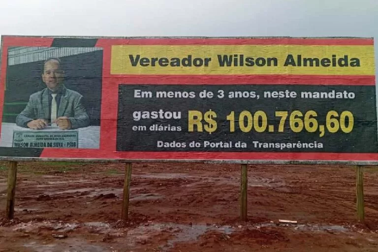 Vereador gasta 100 mil em diárias
