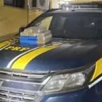 PRF apreende 11,4 kg de cocaína em carro que saiu de Corumbá na BR-262