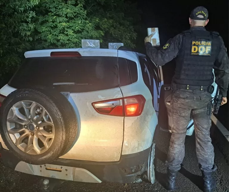 DOF apreende mais de R$ 225 mil em cocaína e pasta base de cocaína em Miranda