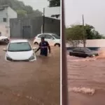 Chuva volta a causar transtorno e inunda casas e comércios em Corumbá | vídeo