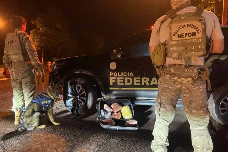 Passageiro que saiu de Corumbá é preso com 4,3 Kg de maconha na bagagem