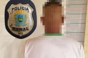 Leia mais sobre o artigo Condenado por tráfico é preso pela Polícia Penal no centro de Corumbá