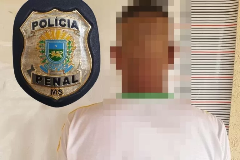 Condenado por tráfico é preso pela Polícia Penal no centro de Corumbá