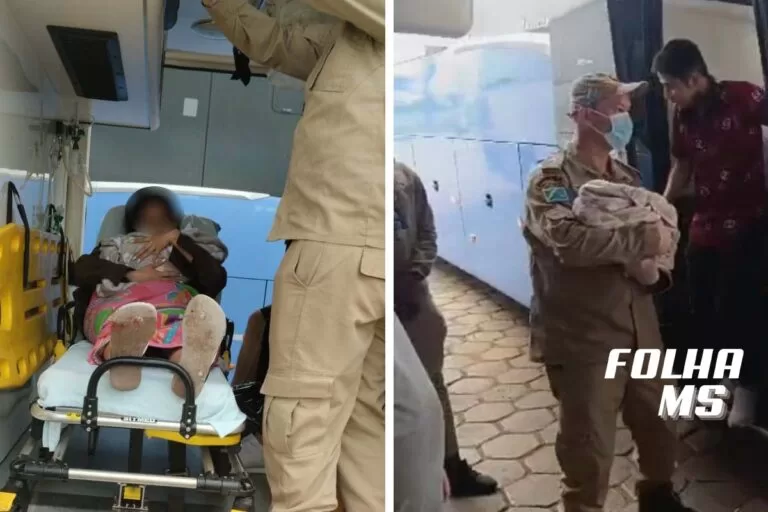 Boliviana dá à luz dentro de ônibus de turismo em MS