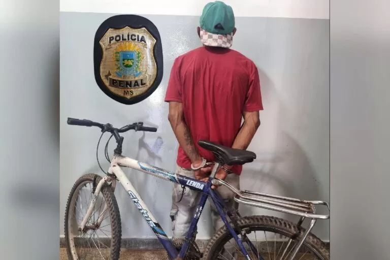 Sem fiança, ladrão de bicicleta ganha liberdade após audiência de custódia em Corumbá