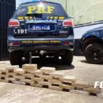 Motorista de caminhão é preso pela PRF transportando 35 Kg de pasta base na BR-262