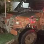 Homem invade quartel, furta viatura do Exército e bate em árvore em Três Lagoas